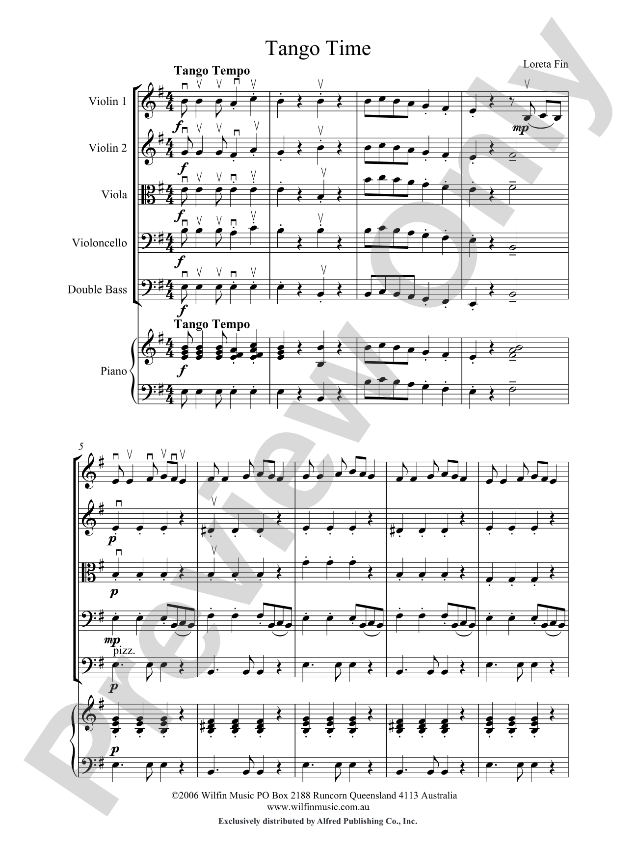 Tango Time: String Orchestra Conductor Score & Parts