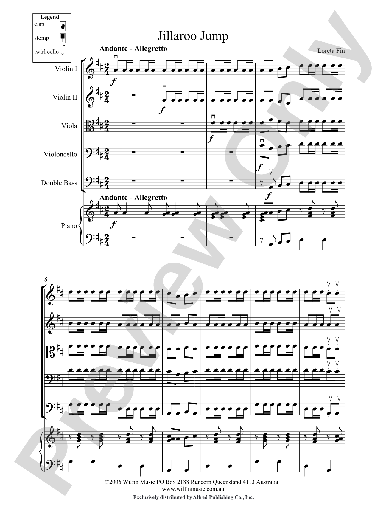 Jillaroo Jump: String Orchestra Conductor Score & Parts
