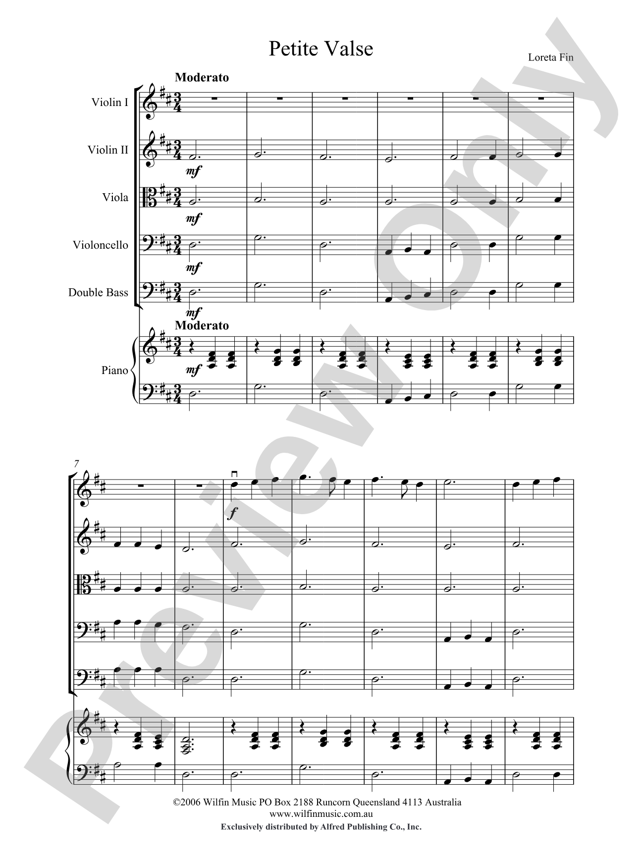 Petite Valse: Score