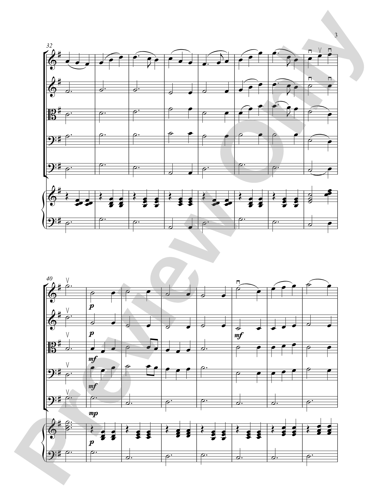 Sunday Stroll: String Orchestra Conductor Score & Parts