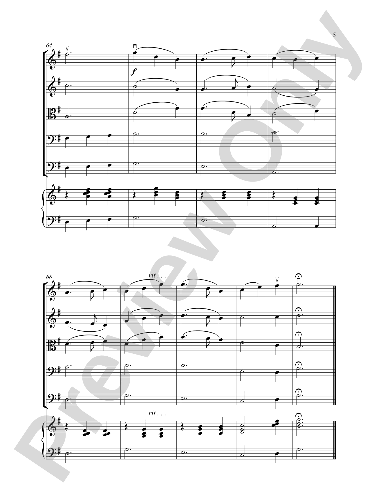 Sunday Stroll: String Orchestra Conductor Score & Parts