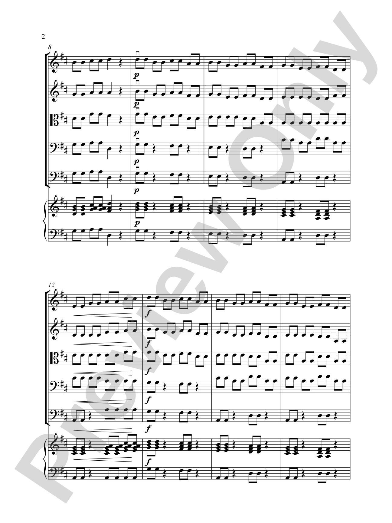 Wednesday Workout: String Orchestra Conductor Score & Parts
