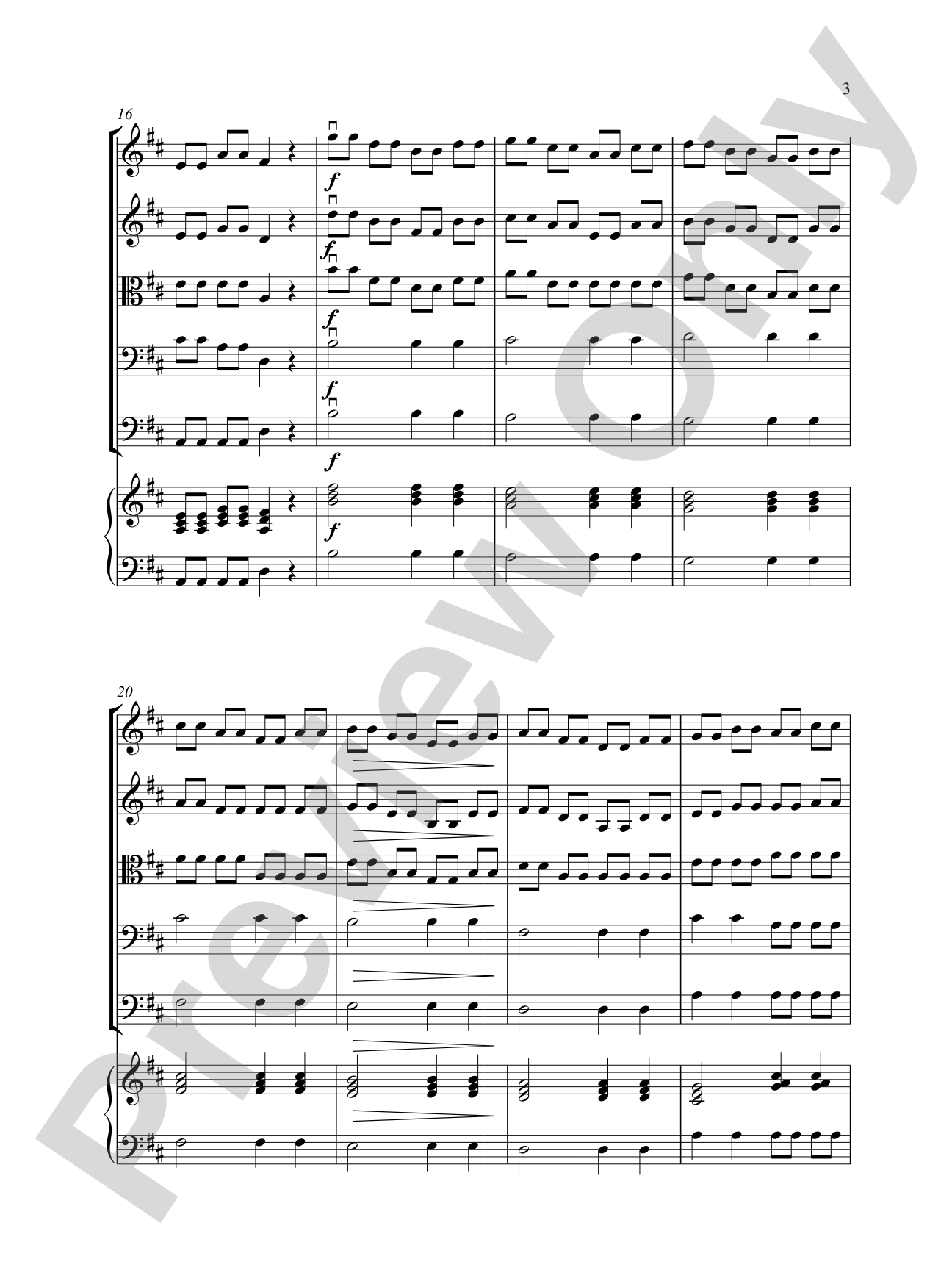 Wednesday Workout: String Orchestra Conductor Score & Parts