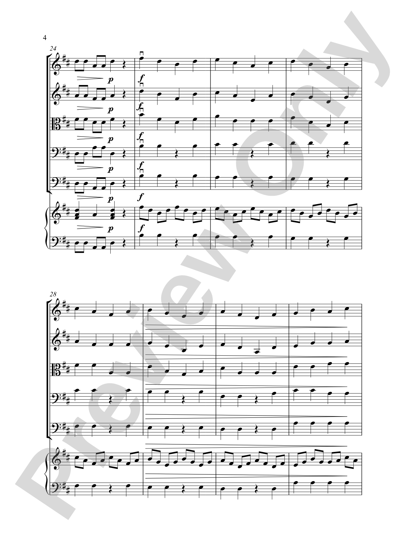 Wednesday Workout: String Orchestra Conductor Score & Parts