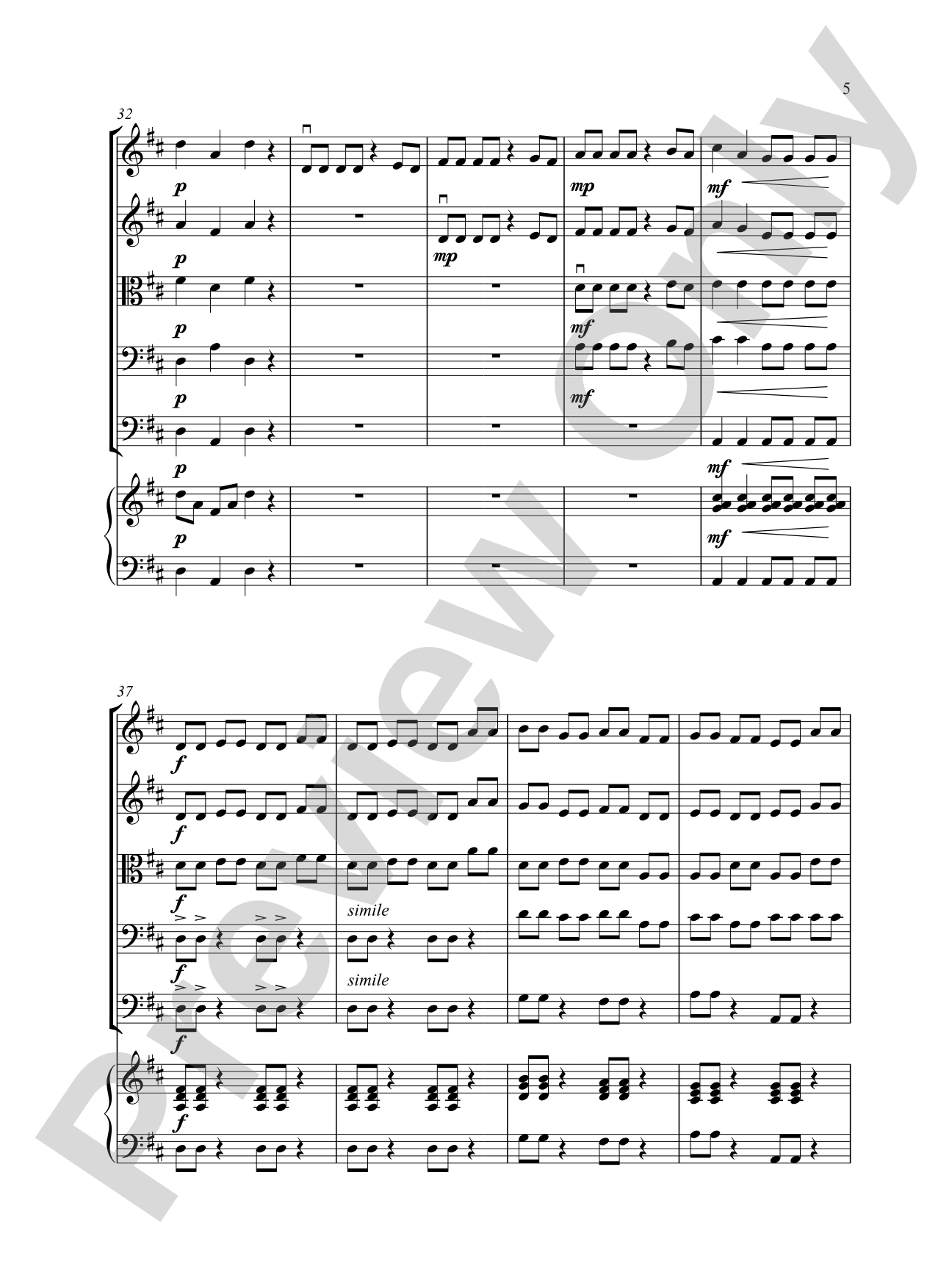 Wednesday Workout: String Orchestra Conductor Score & Parts