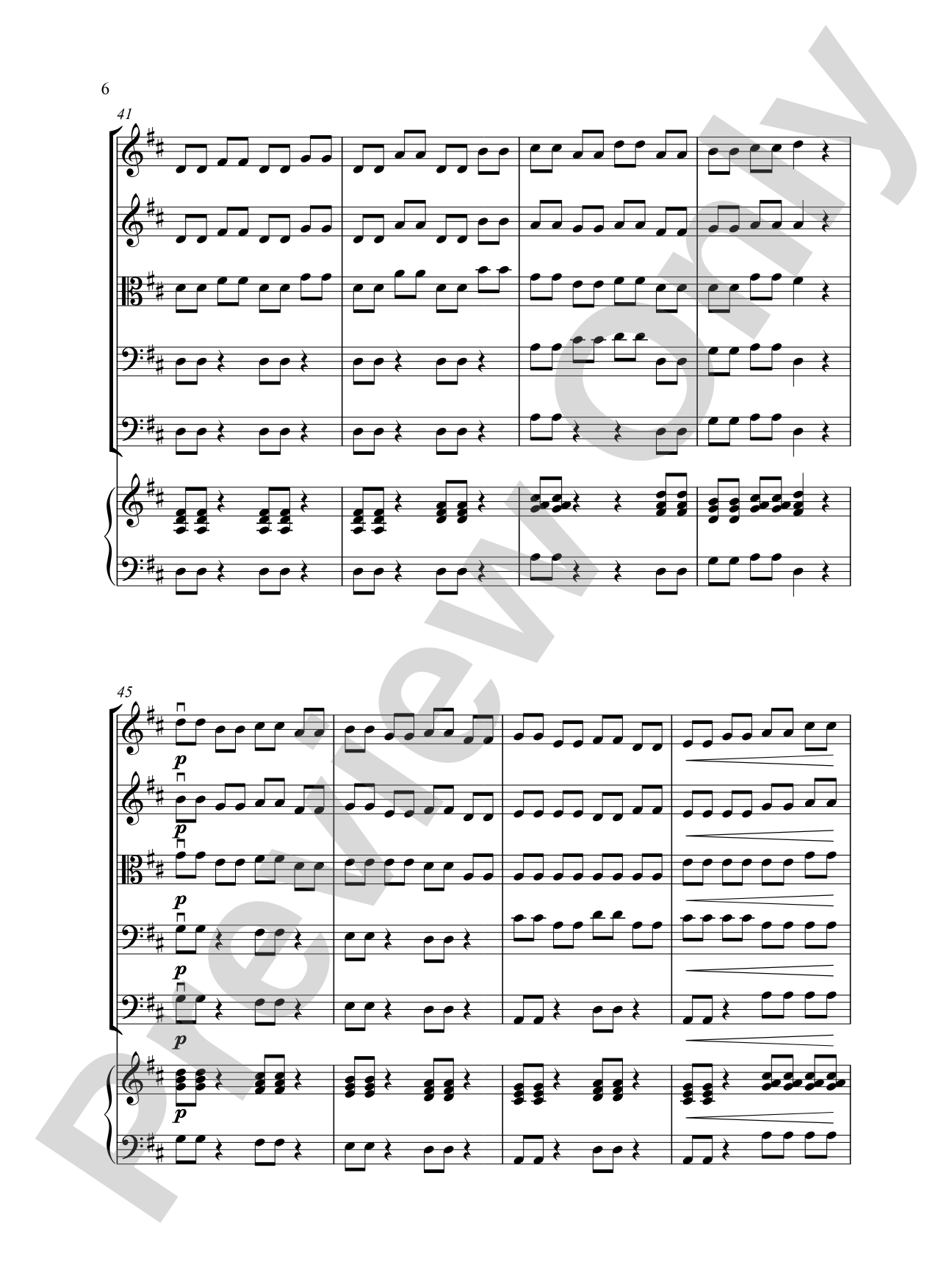 Wednesday Workout: String Orchestra Conductor Score & Parts