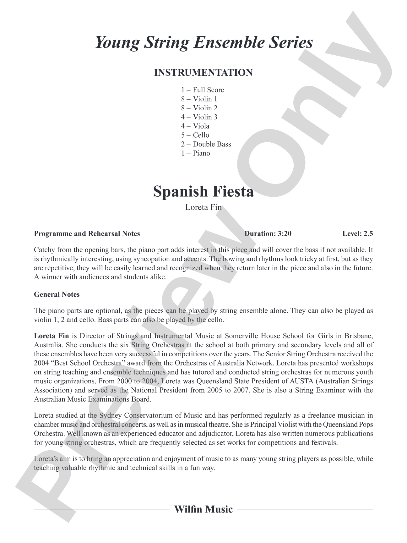 Spanish Fiesta: String Orchestra Conductor Score & Parts