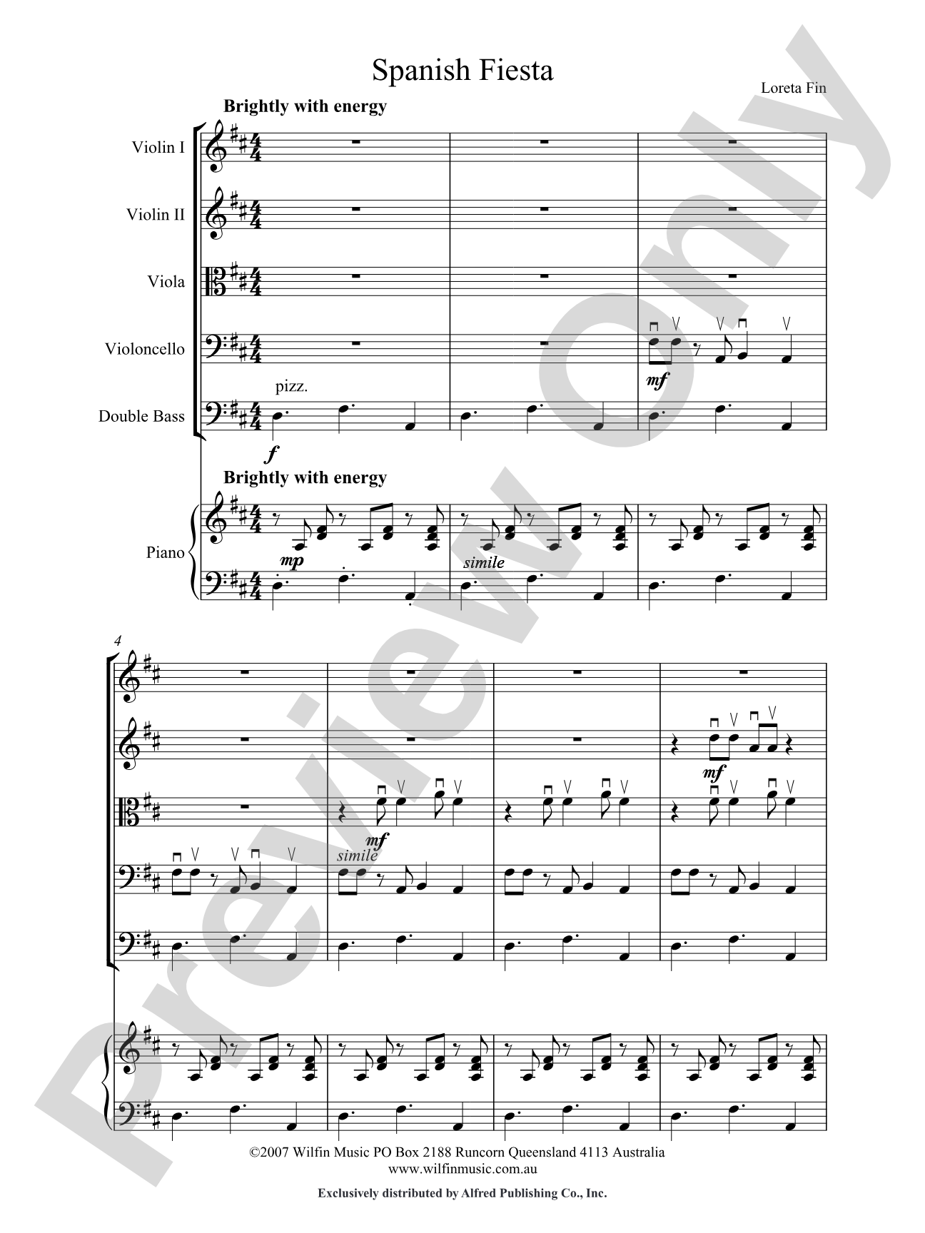 Spanish Fiesta: String Orchestra Conductor Score & Parts