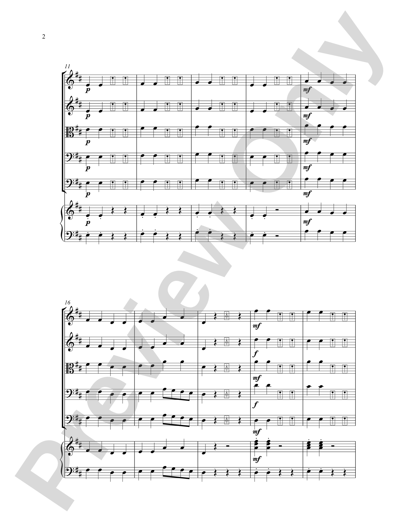 Mousey at the Door: String Orchestra Conductor Score & Parts