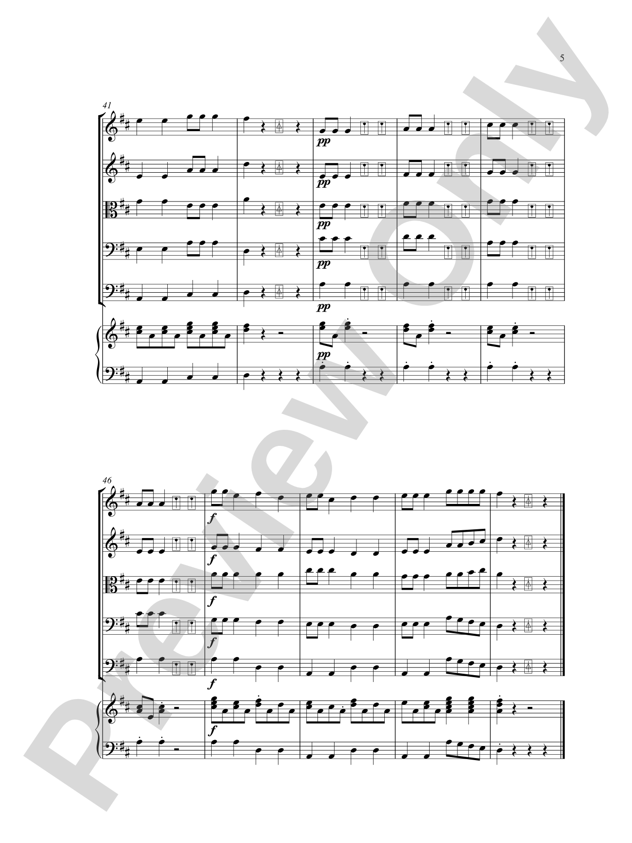 Mousey at the Door: String Orchestra Conductor Score & Parts