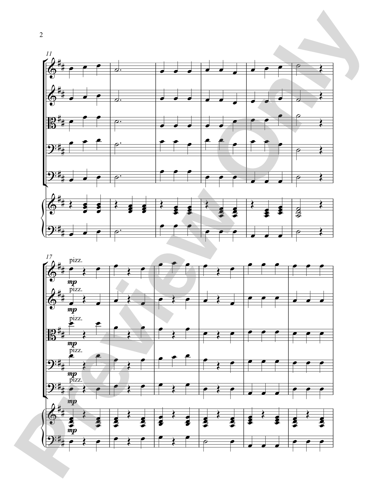 Wombat Waltz: String Orchestra Conductor Score & Parts