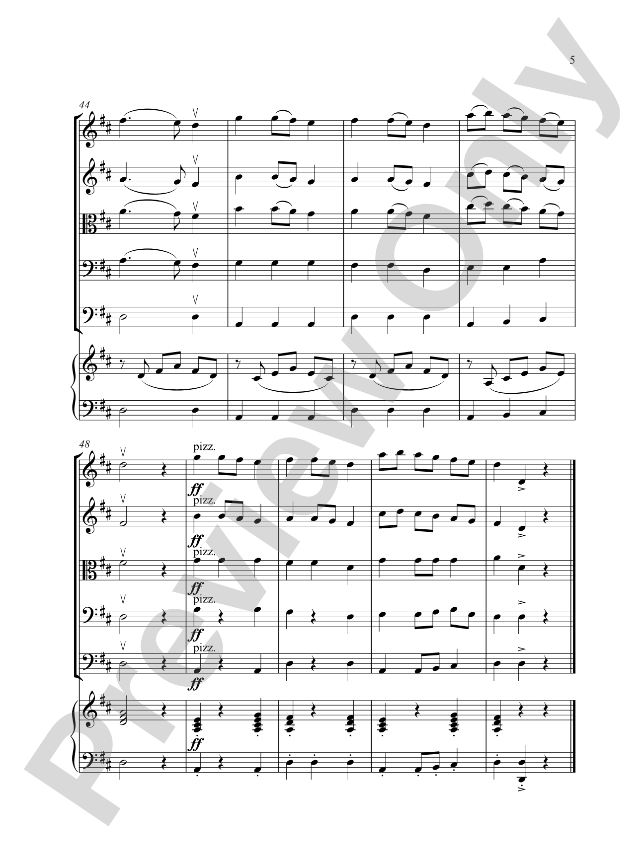 Wombat Waltz: String Orchestra Conductor Score & Parts