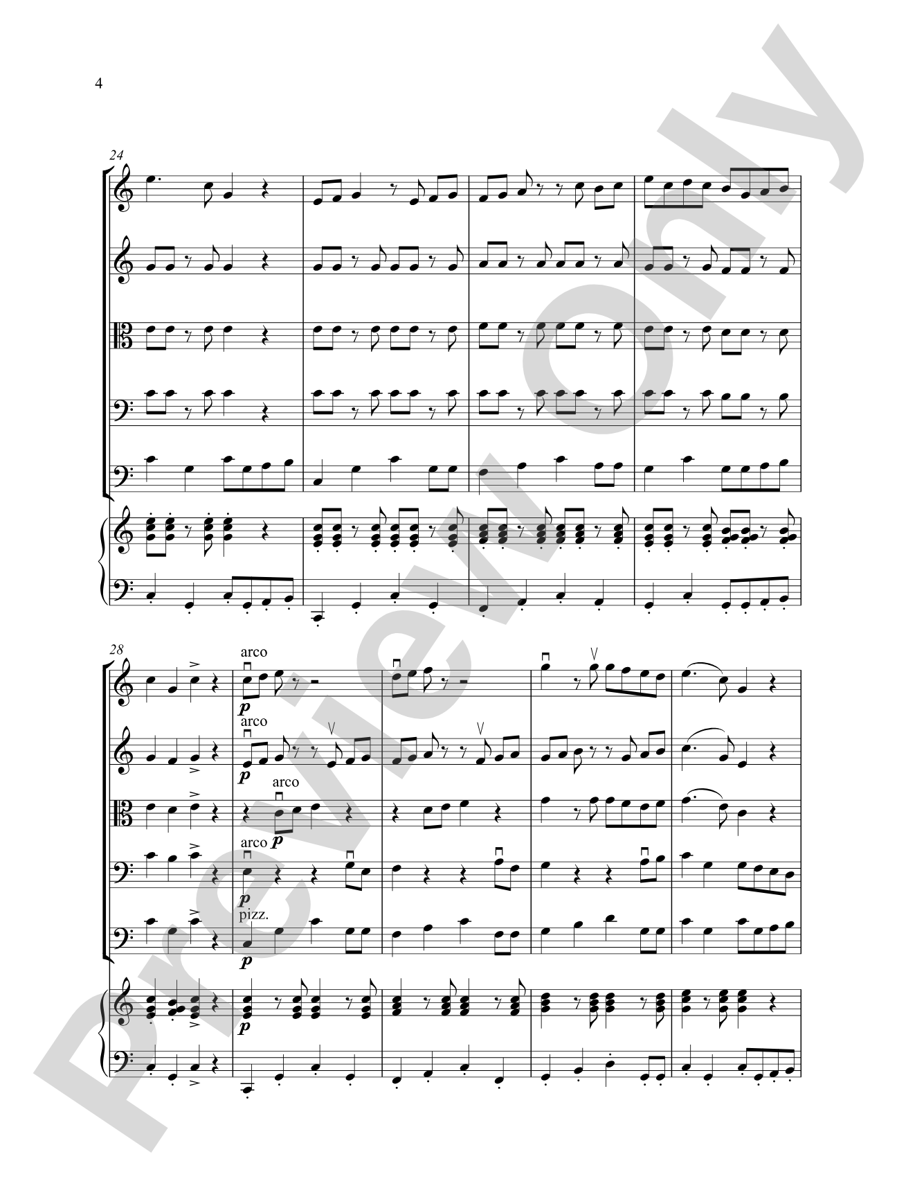 Dance of the Cossacks: Score