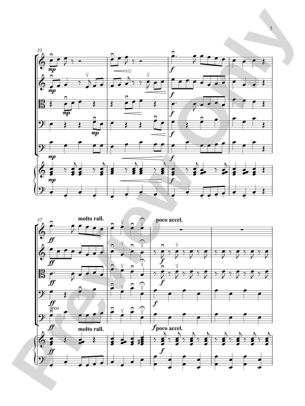 Dance of the Cossacks: Score