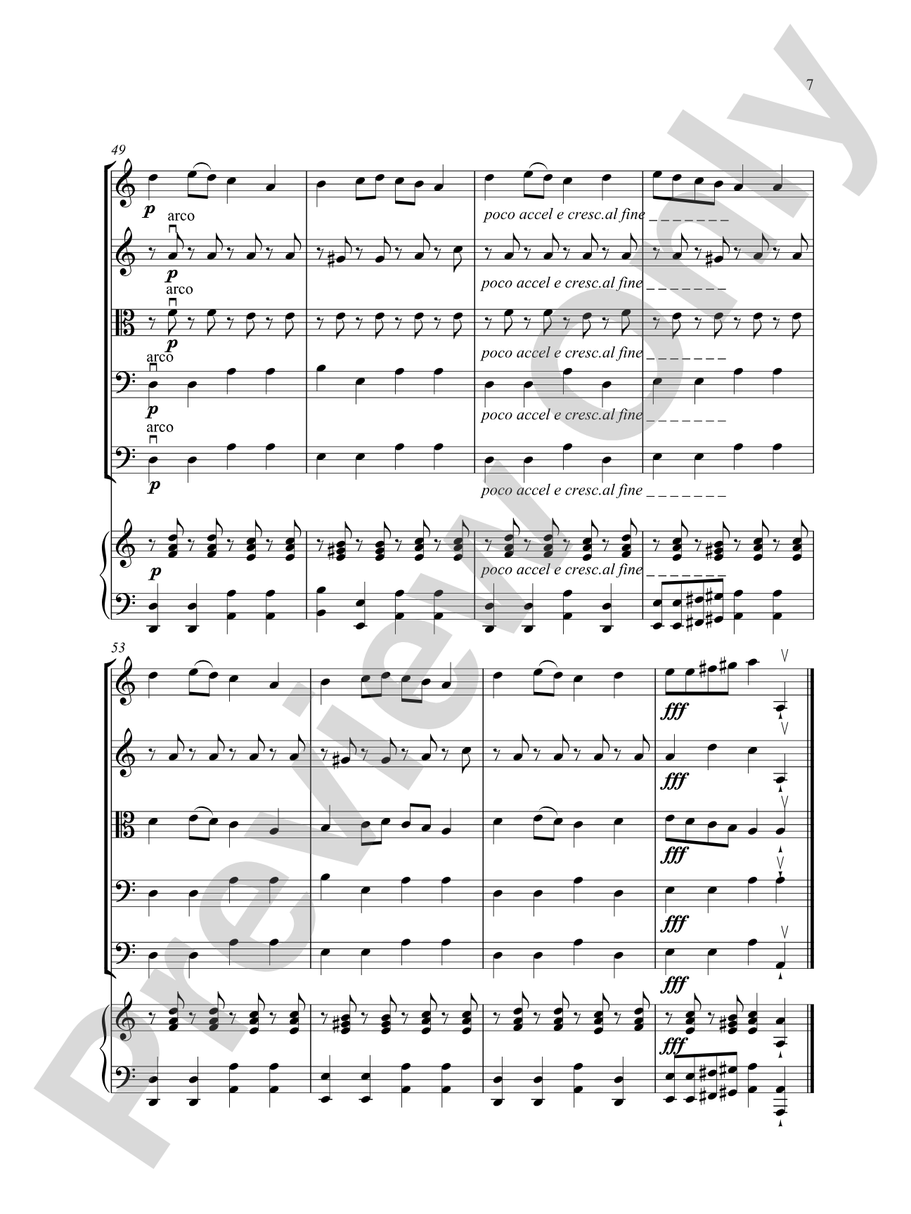 Dance of the Cossacks: Score