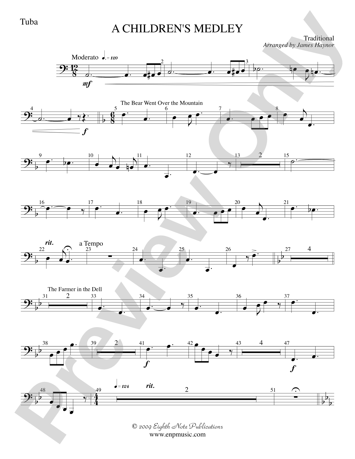 A Children's Medley: Tuba