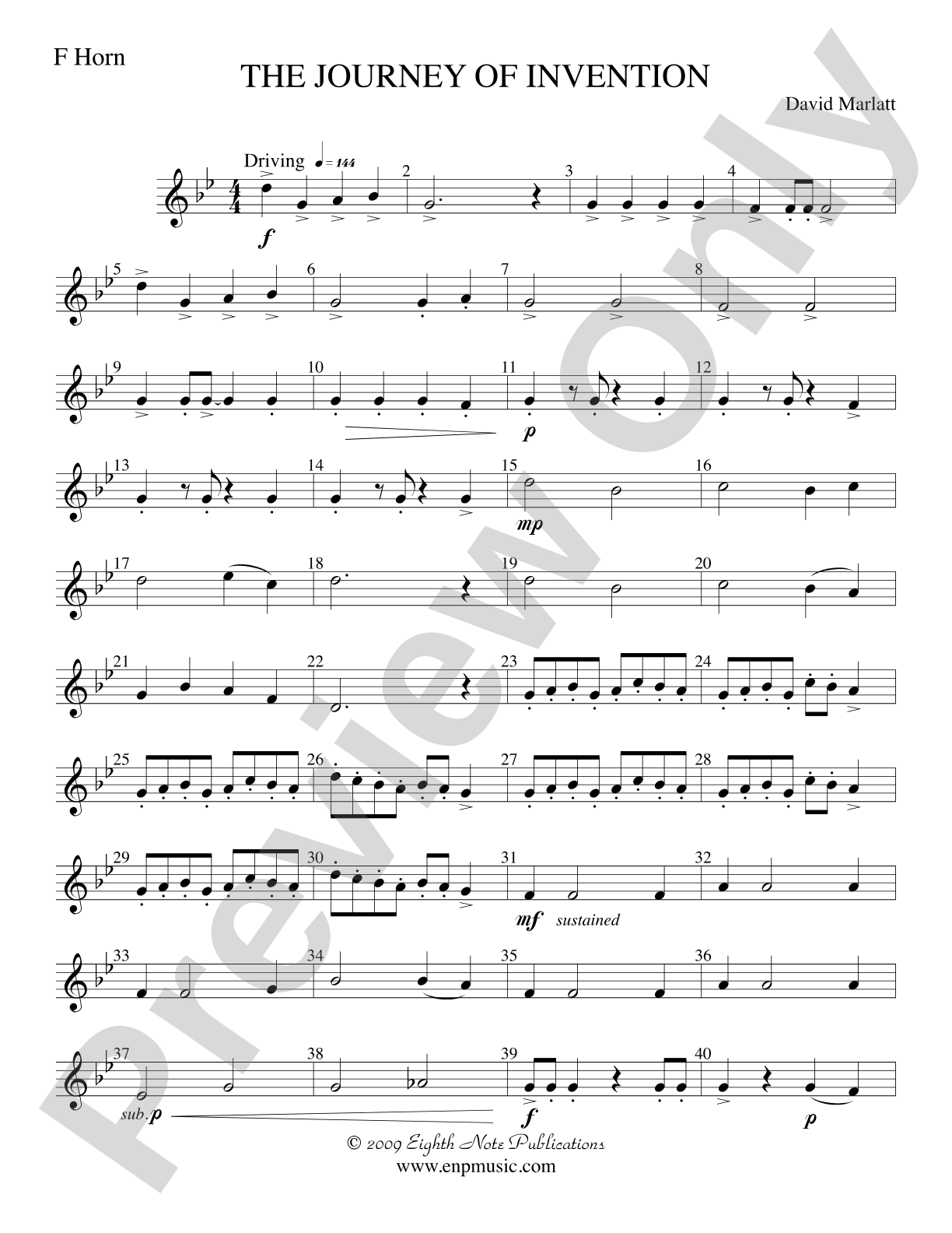 The Journey of Invention: 1st F Horn