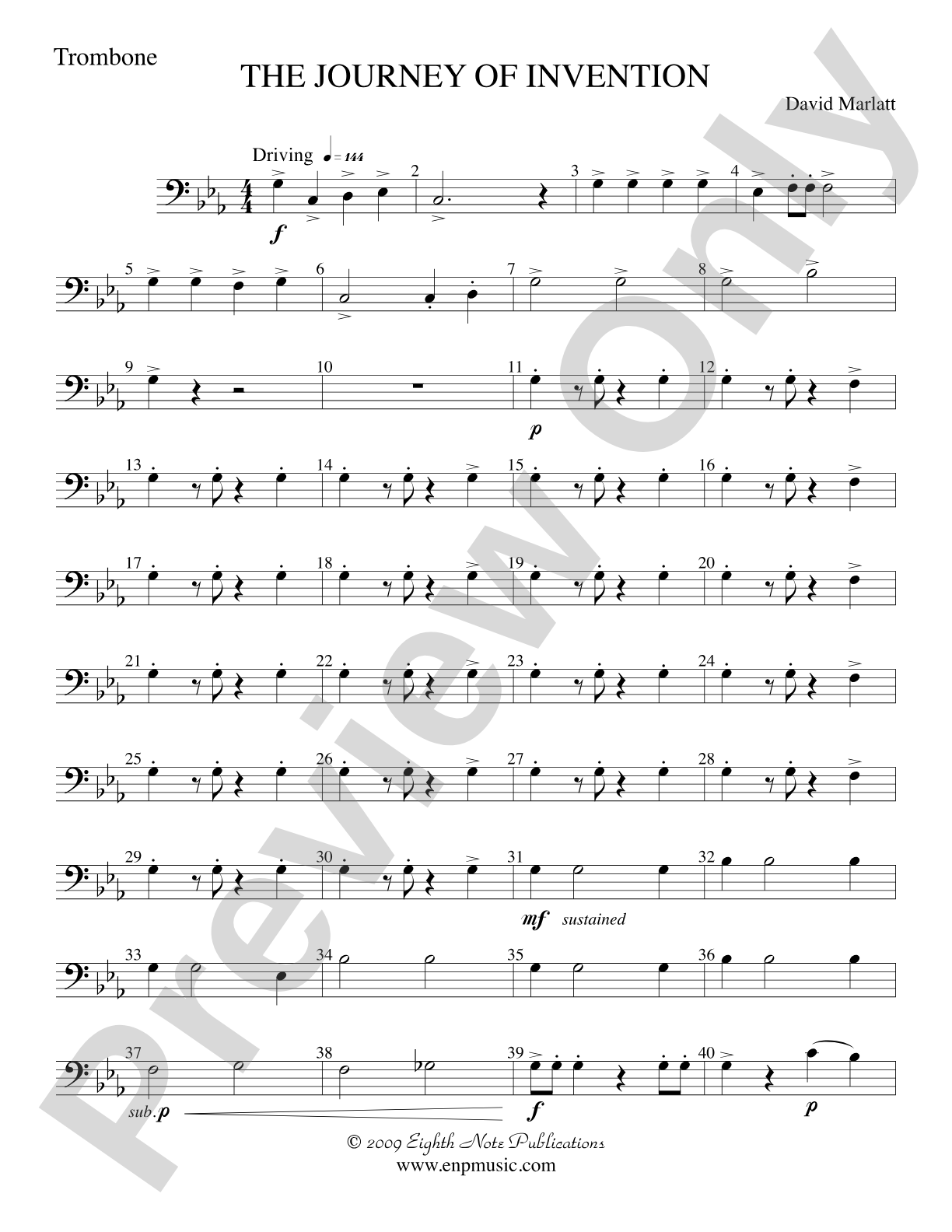 The Journey of Invention: 1st Trombone