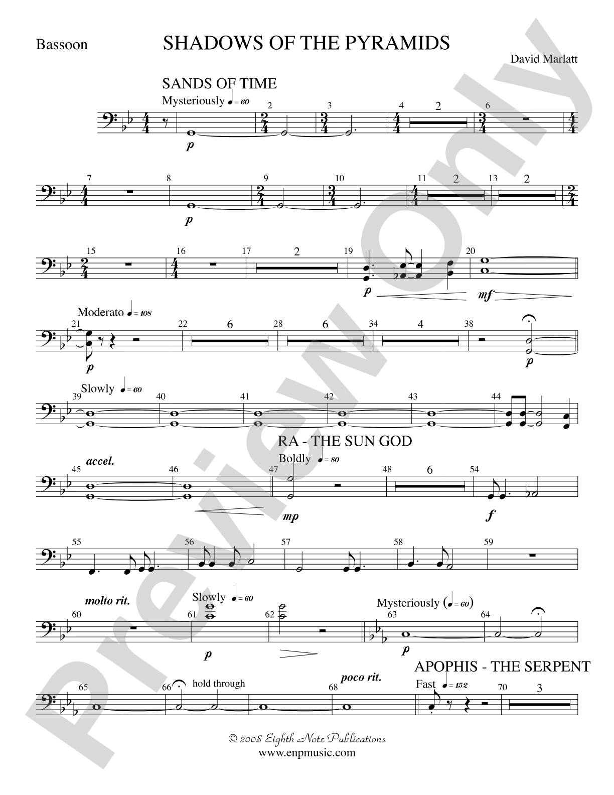 Shadows of the Pyramids: Bassoon