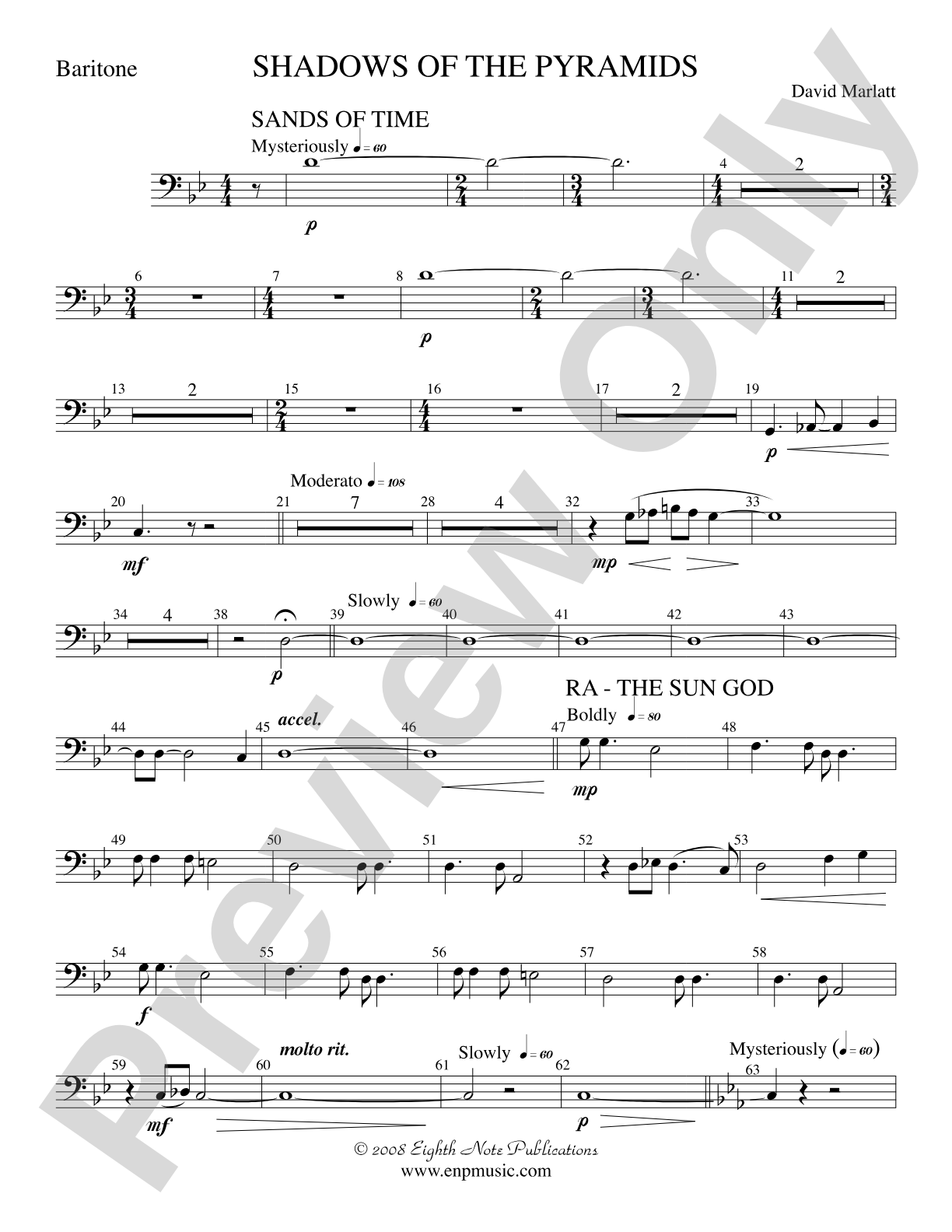 Shadows of the Pyramids: Baritone B.C.