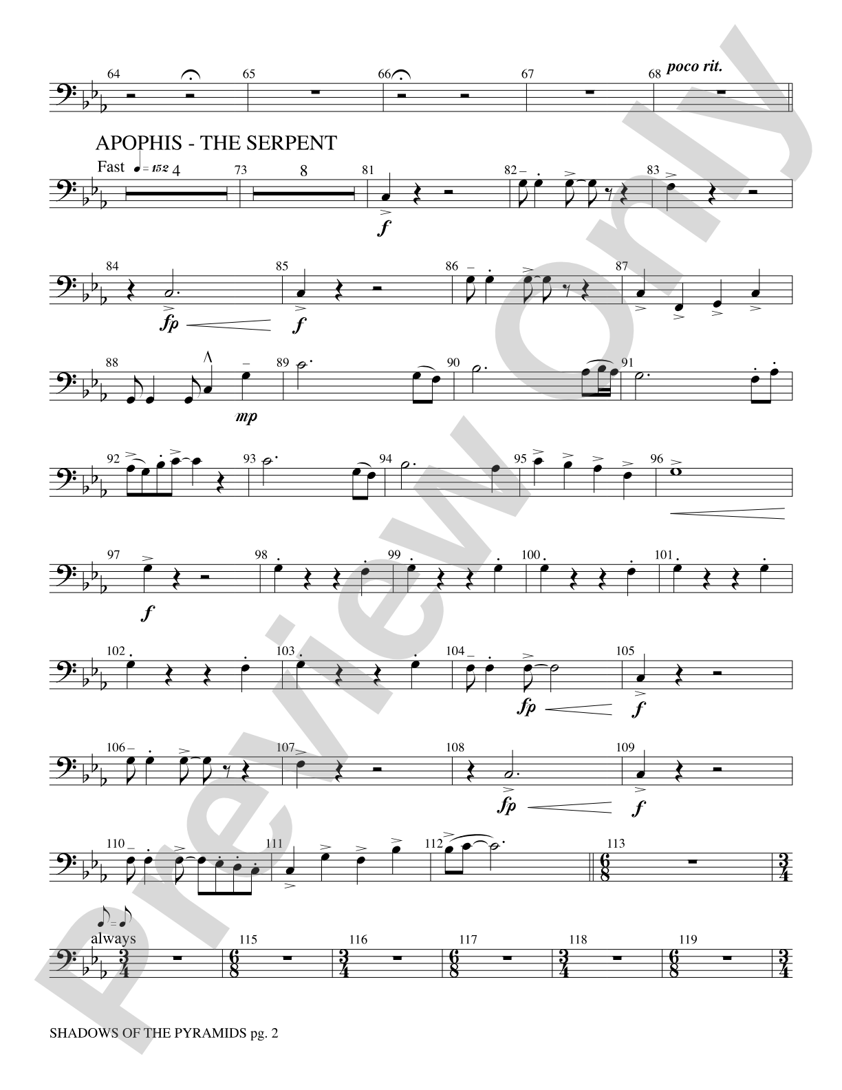Shadows of the Pyramids: Baritone B.C.