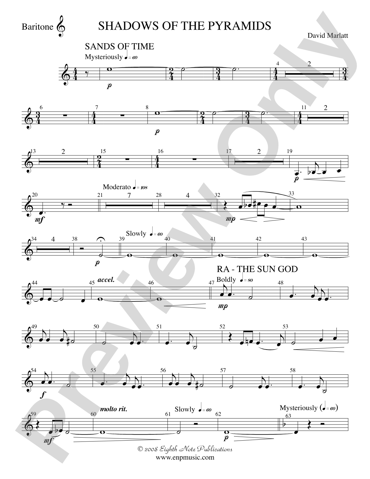 Shadows of the Pyramids: Baritone T.C.