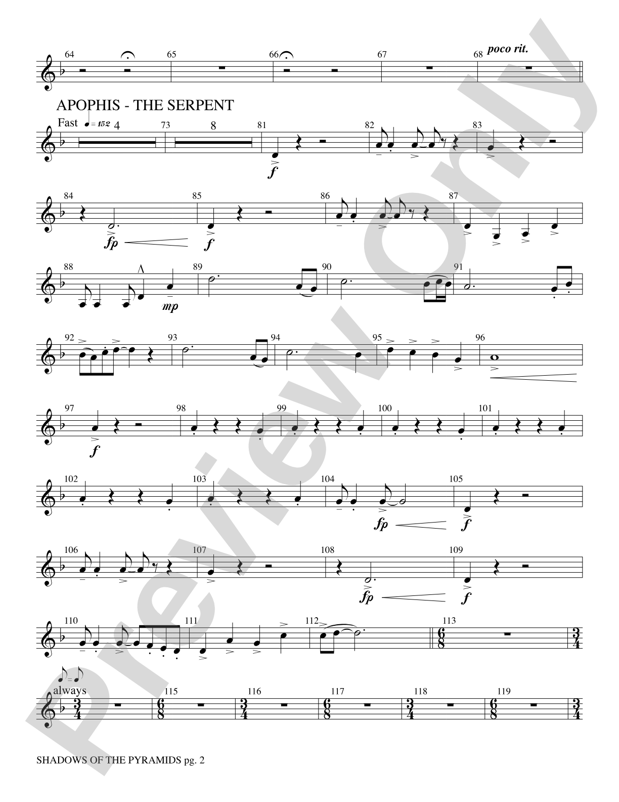 Shadows of the Pyramids: Baritone T.C.