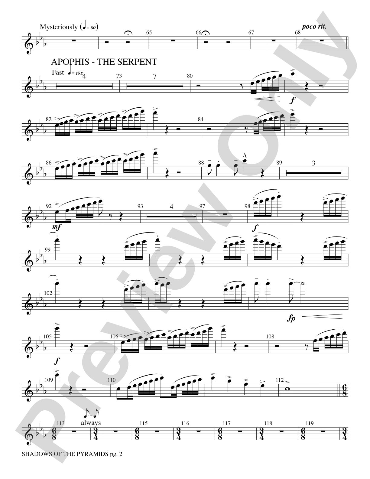 Shadows of the Pyramids: Flute
