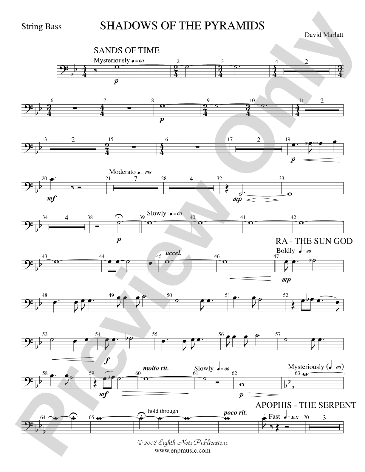 Shadows of the Pyramids: String Bass