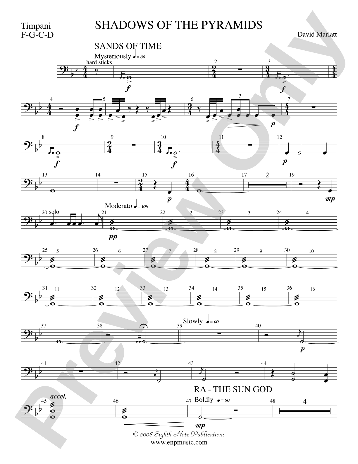 Shadows of the Pyramids: Timpani