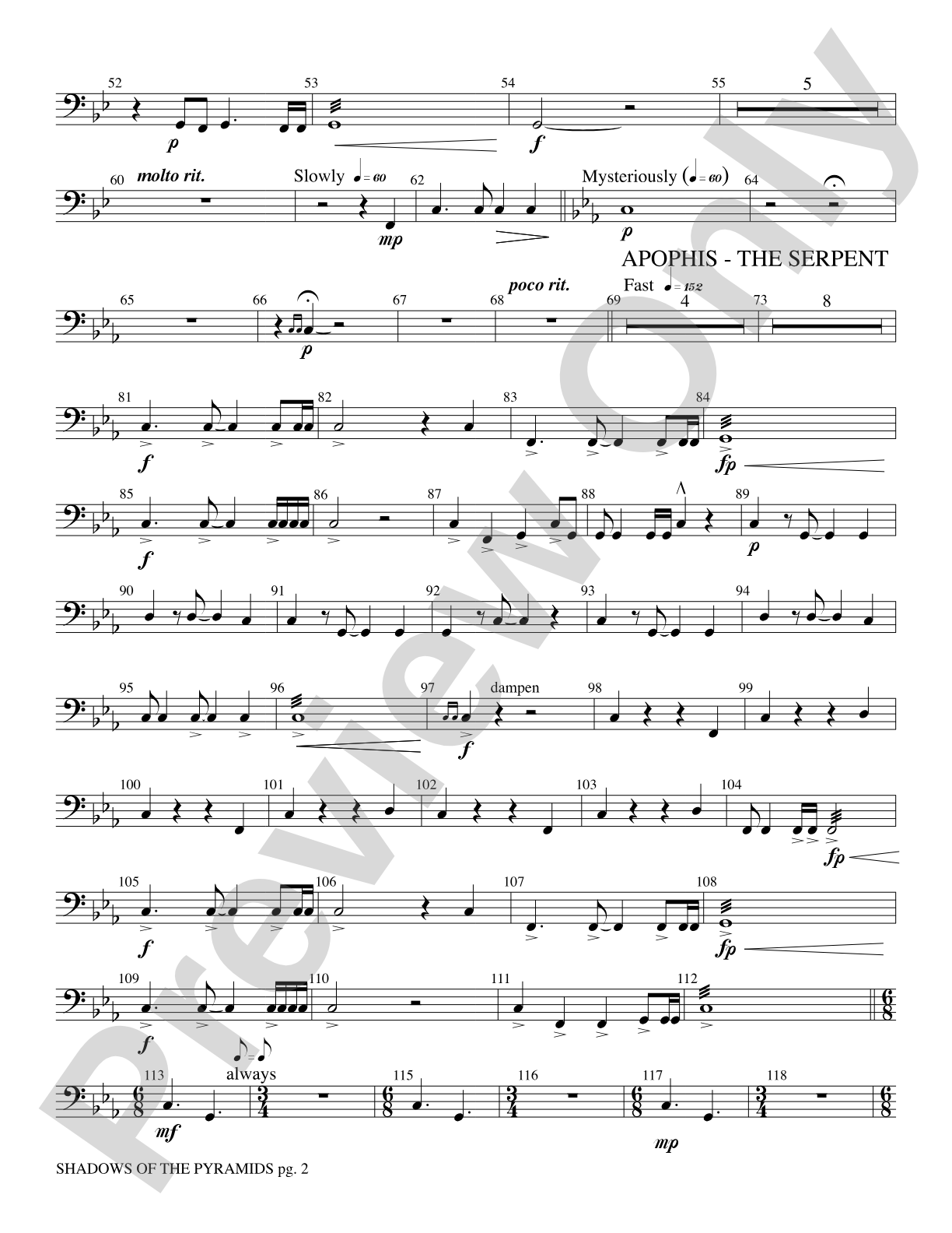Shadows of the Pyramids: Timpani