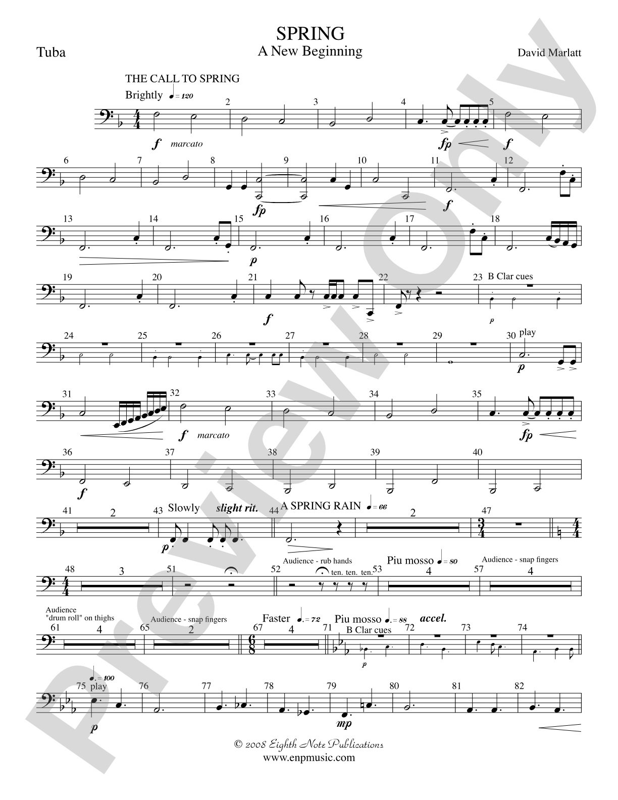 Spring (A New Beginning): Tuba