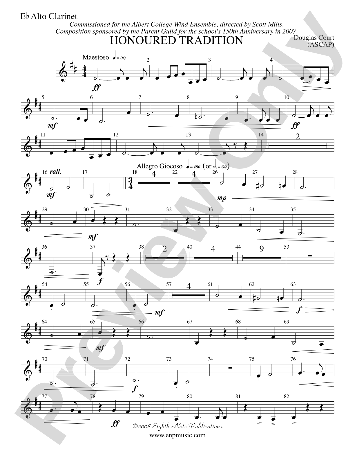 Honoured Tradition: E-flat Alto Clarinet