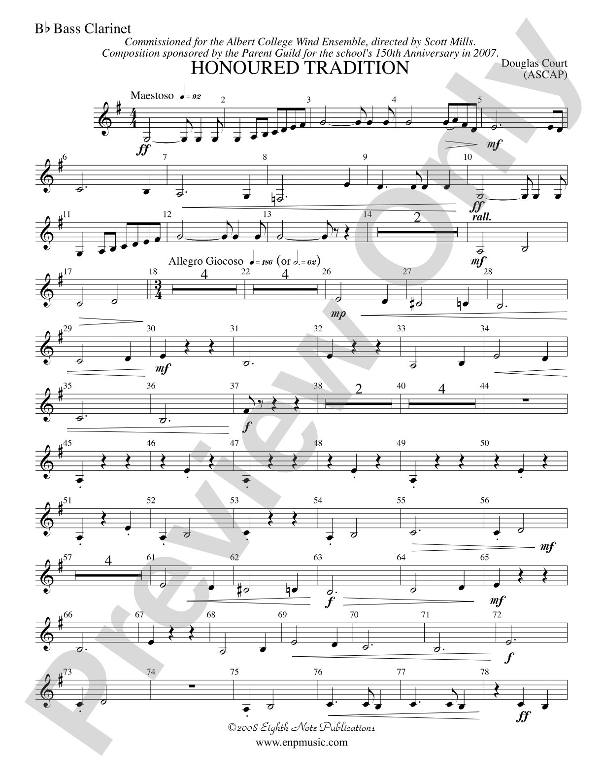 Honoured Tradition: B-flat Bass Clarinet