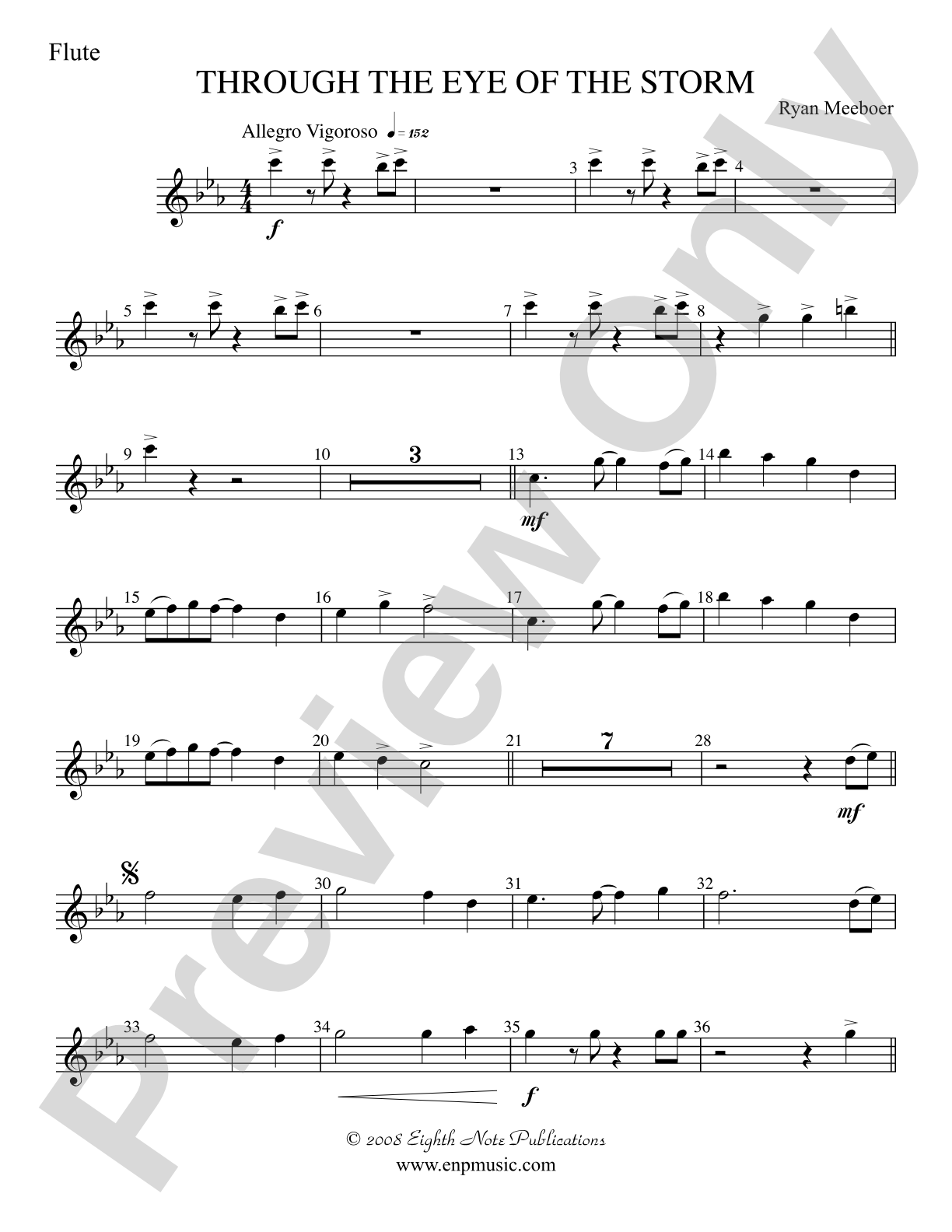 Through the Eye of the Storm: Flute