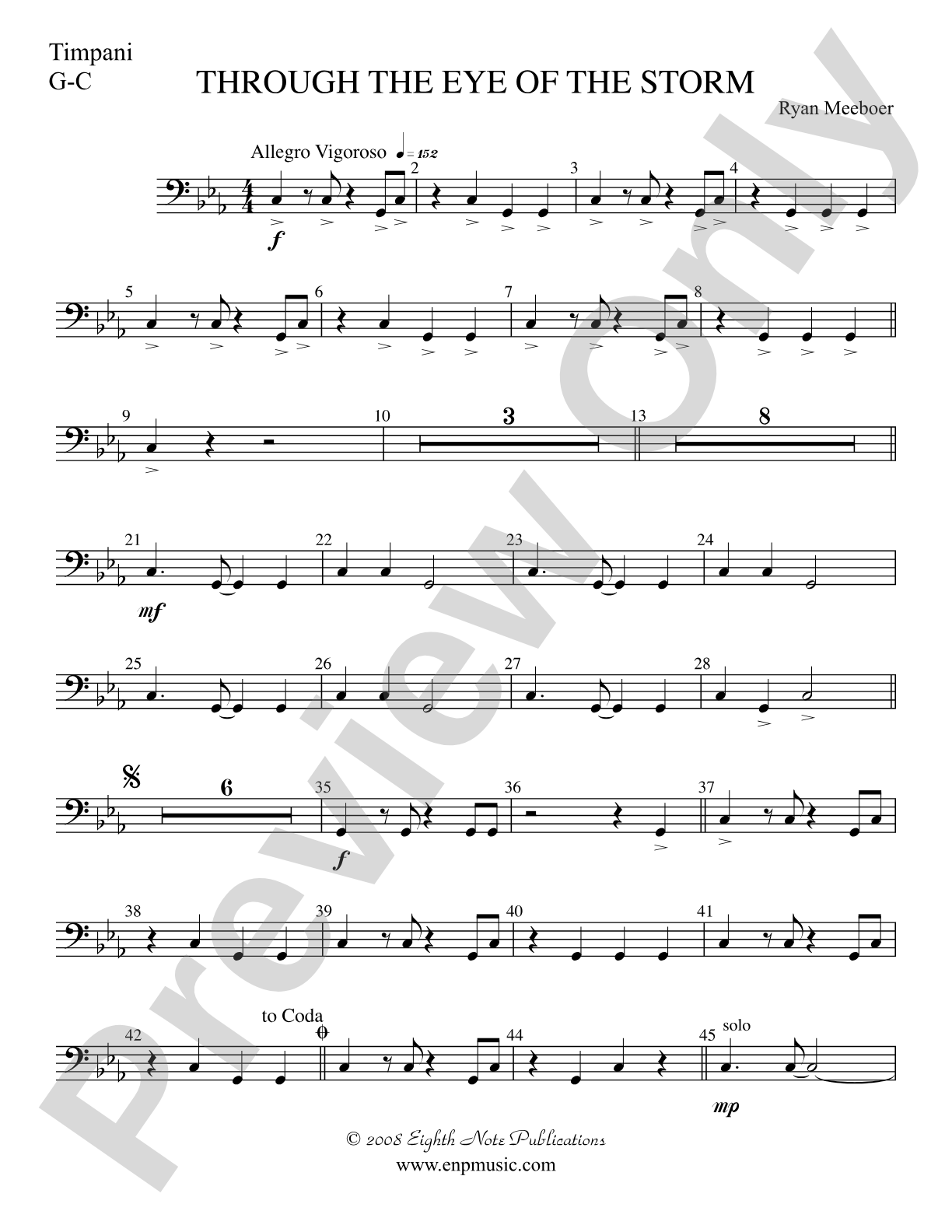 Through the Eye of the Storm: Timpani