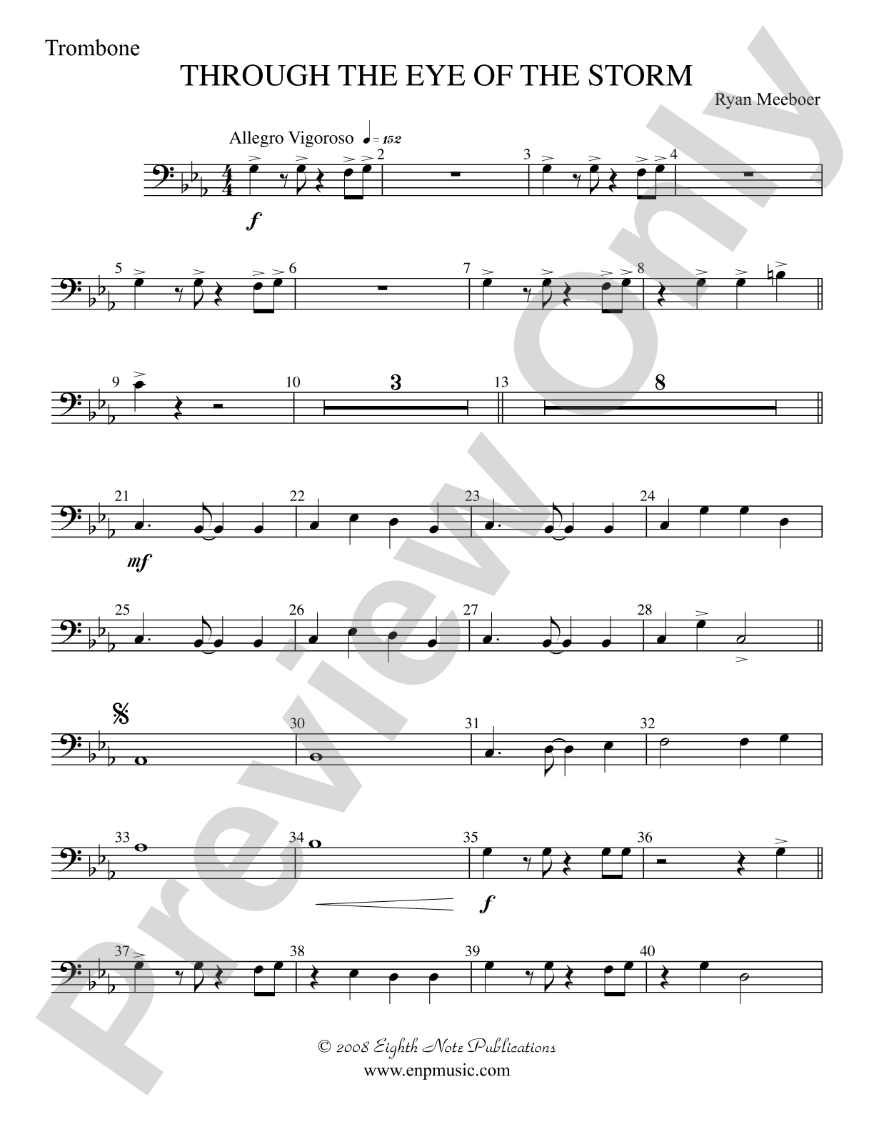 Through the Eye of the Storm: 1st Trombone