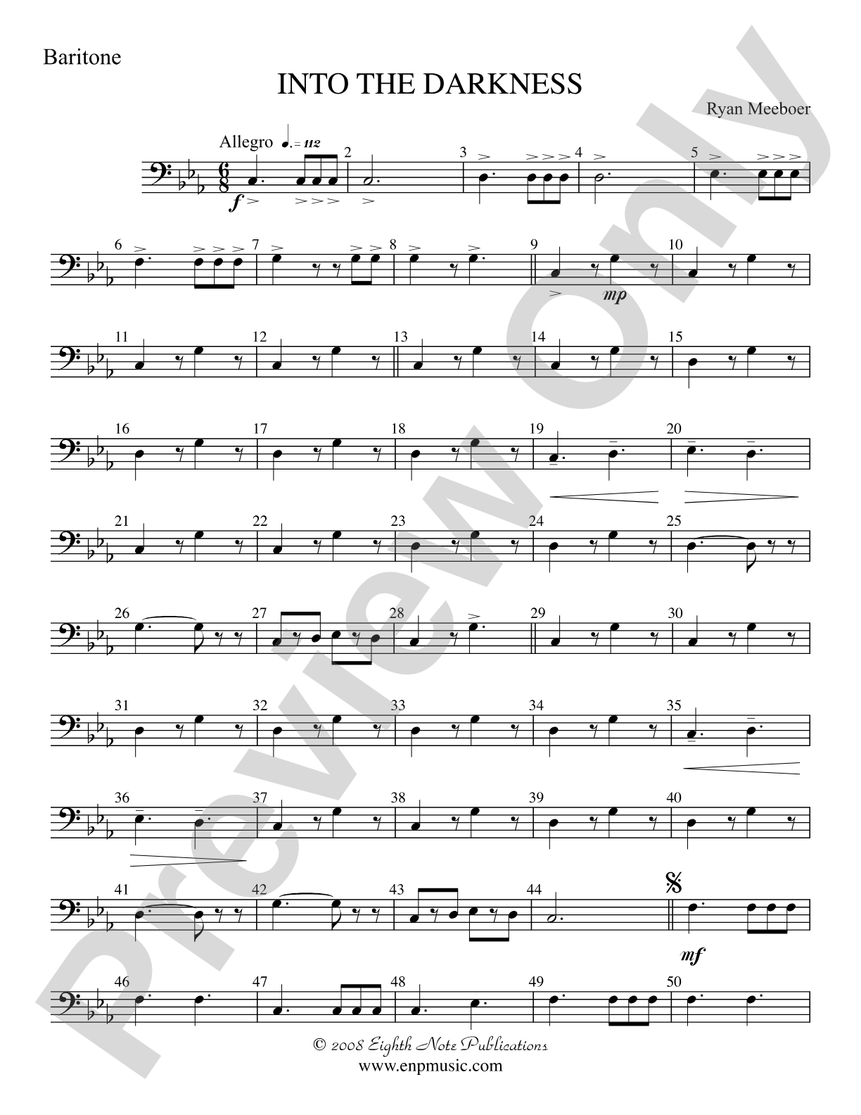 Into the Darkness: Baritone B.C.