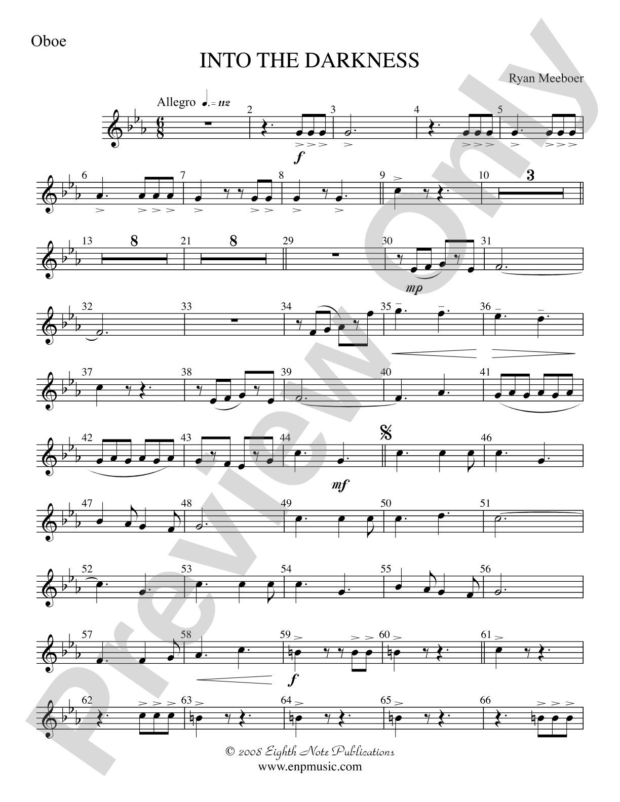 Into the Darkness: Oboe