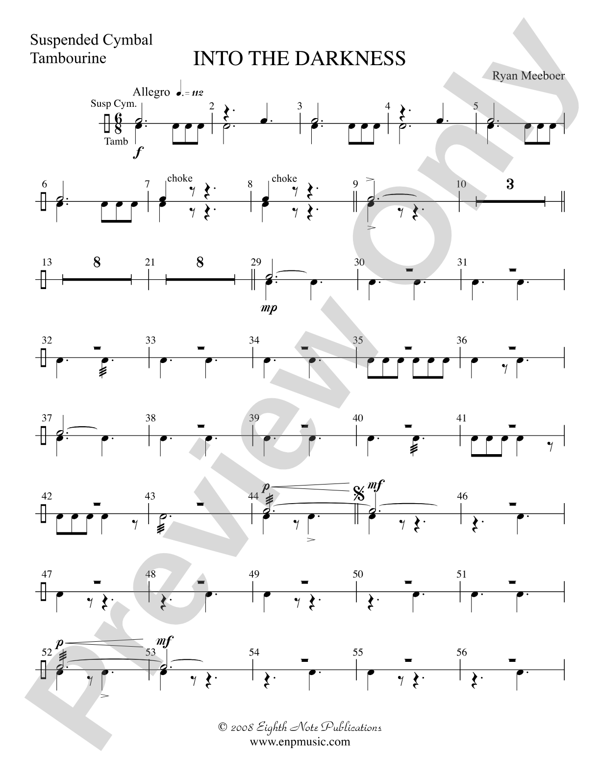Into the Darkness: 2nd Percussion