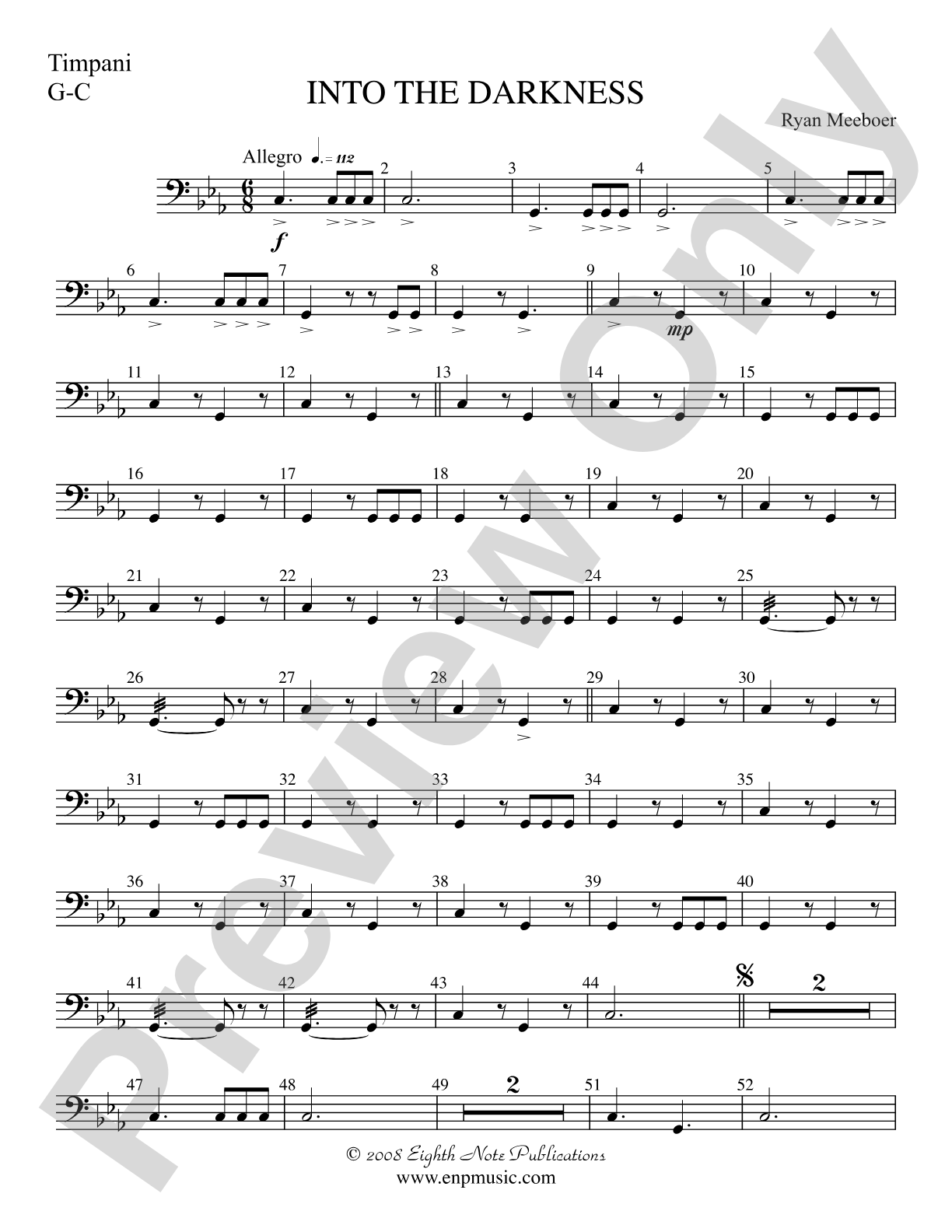 Into the Darkness: Timpani