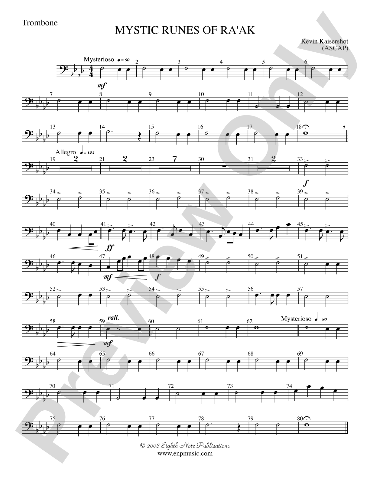 Mystic Runes of Ra’ak: 1st Trombone