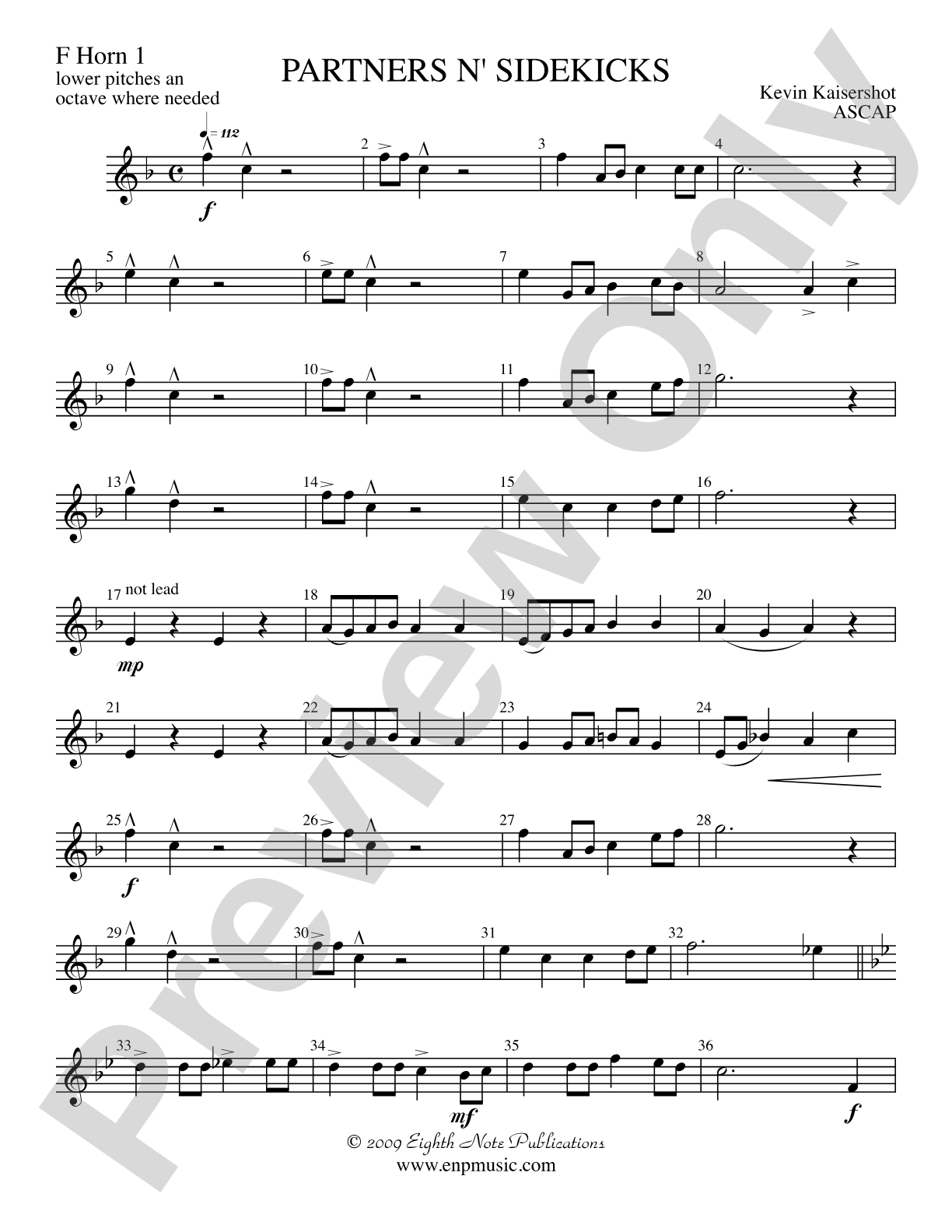 Partners n' Sidekicks: 1st F Horn