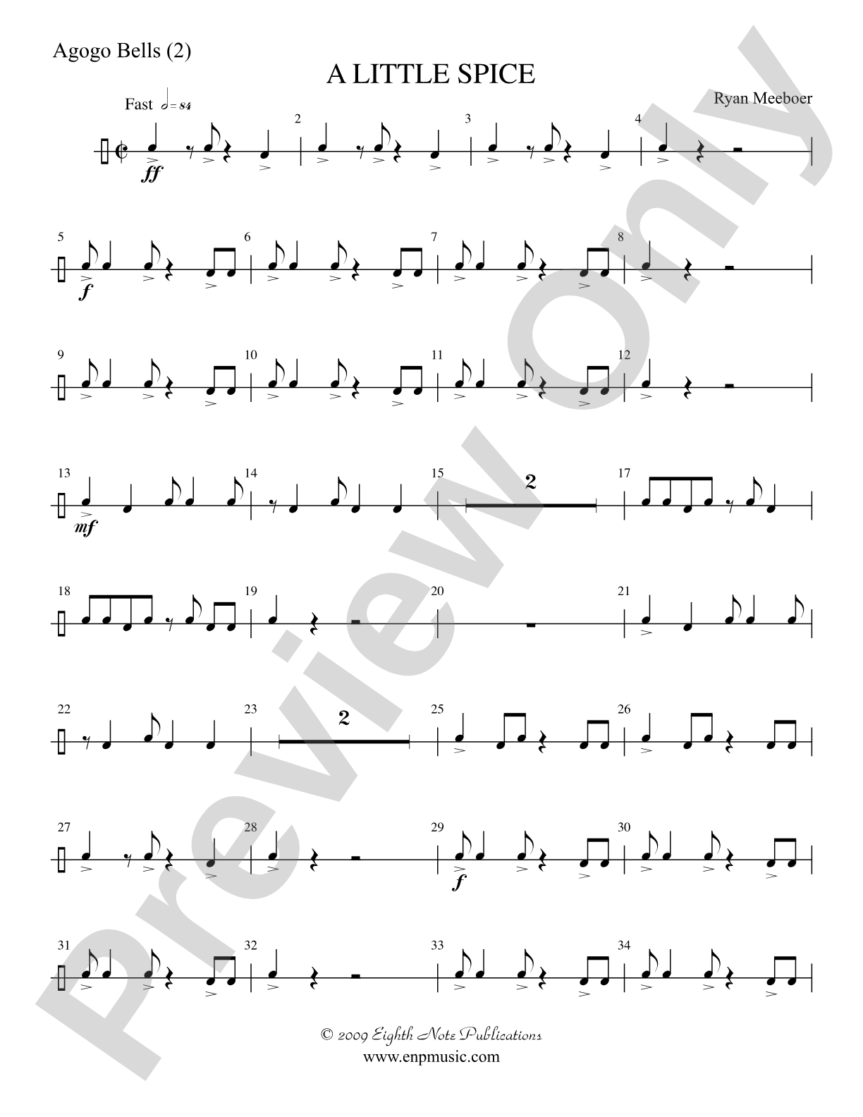 A Little Spice: 3rd Percussion