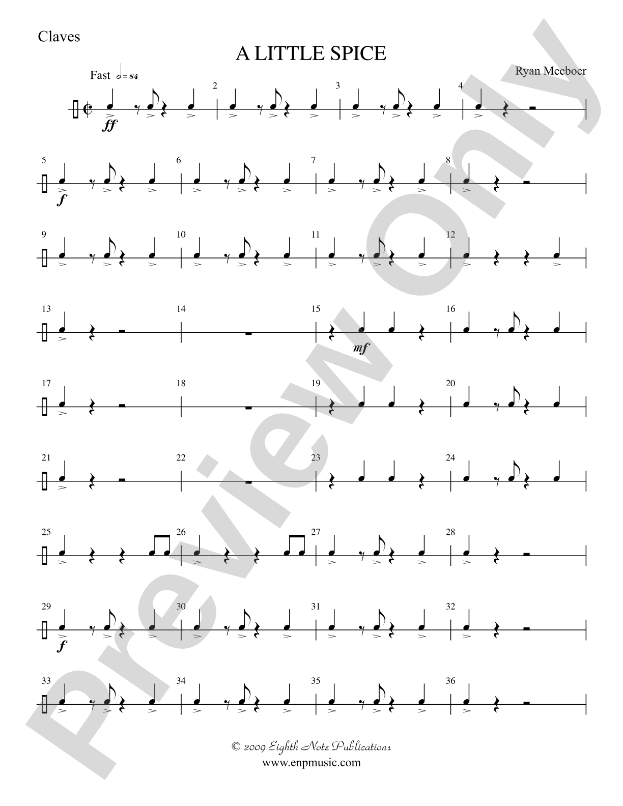A Little Spice: 4th Percussion