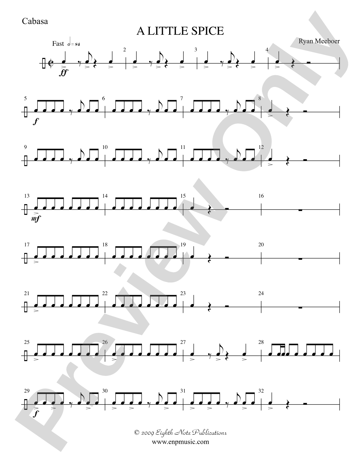 A Little Spice: 5th Percussion