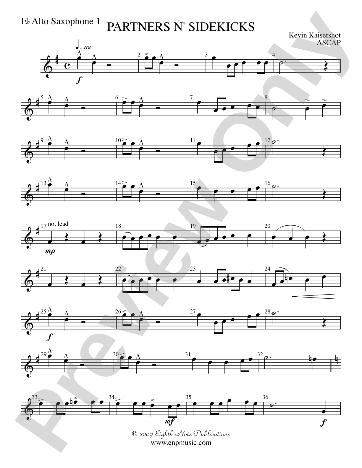 Partners n' Sidekicks: E-flat Alto Saxophone