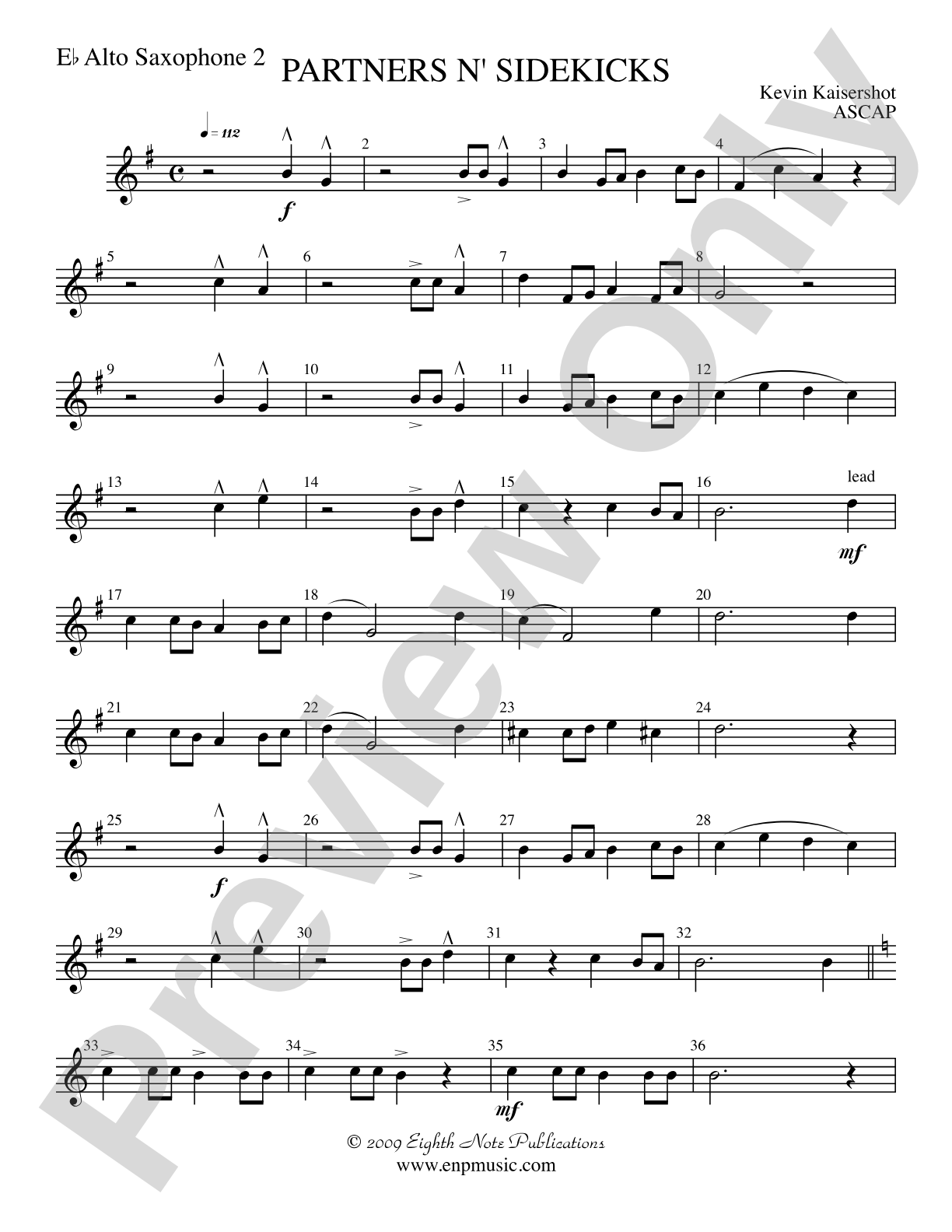 Partners n' Sidekicks: 2nd E-flat Alto Saxophone