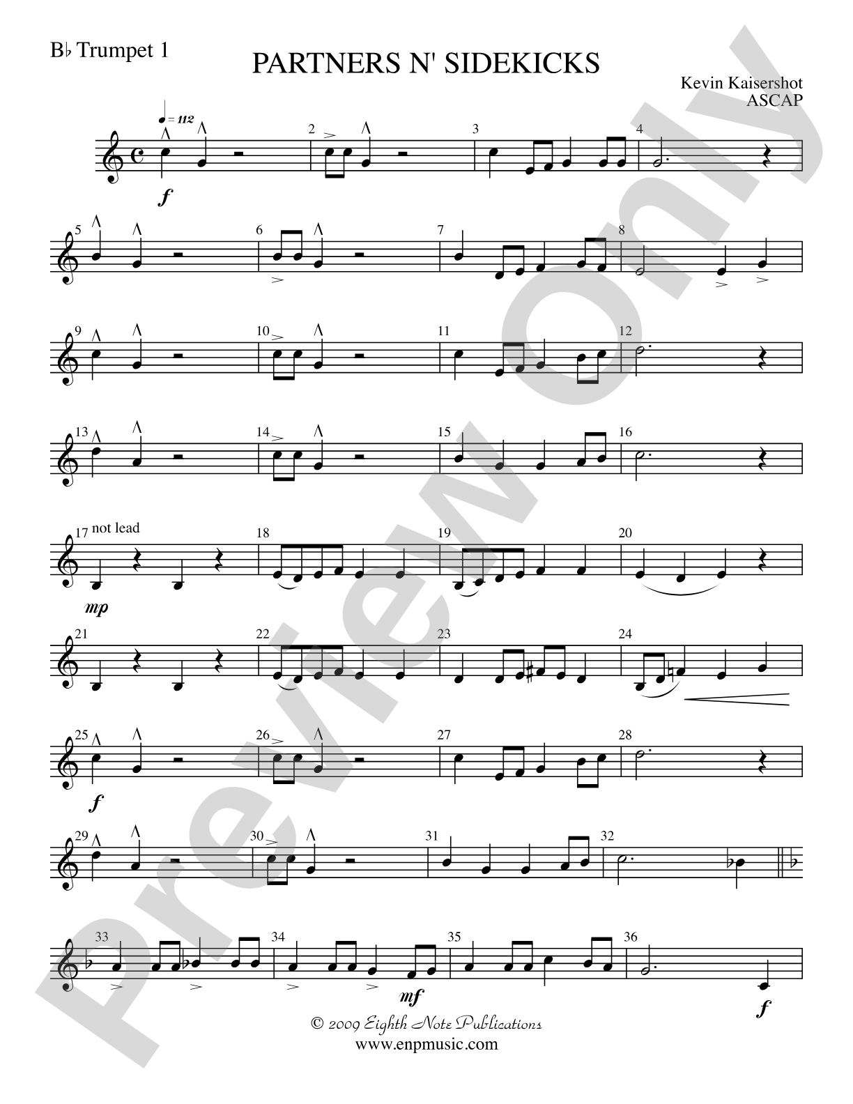 Partners n' Sidekicks: 1st B-flat Trumpet