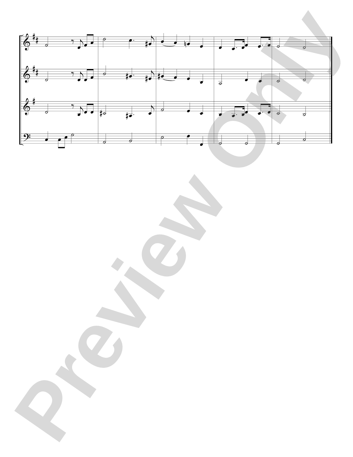 Wedding March: Brass Quartet Score & Parts